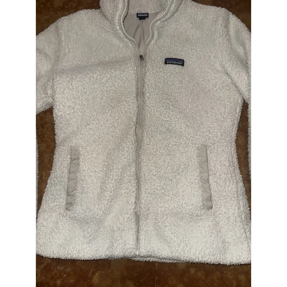Patagonia Jacket White Women's Medium Los Gatos Full Zip Outdoor Hiking - Picture 3 of 7